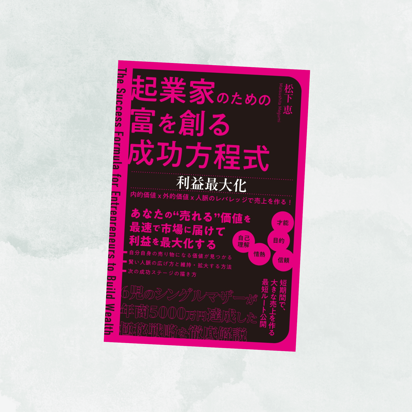 【本】起業家のための富を創る成功方程式〜利益最大化〜（松下恵著／つた書房）